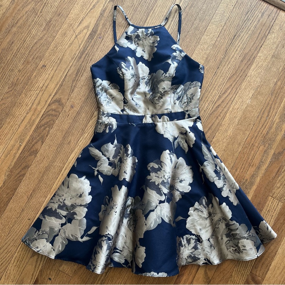 Xscape Party Dress Halter Great Quality A-Line Mini Size 8